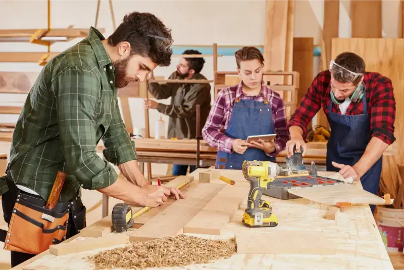 Professional Joiner website design - mobile responsive Scottish trade website example