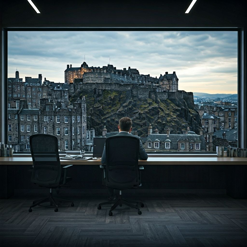 Our Edinburgh-based team working on client projects